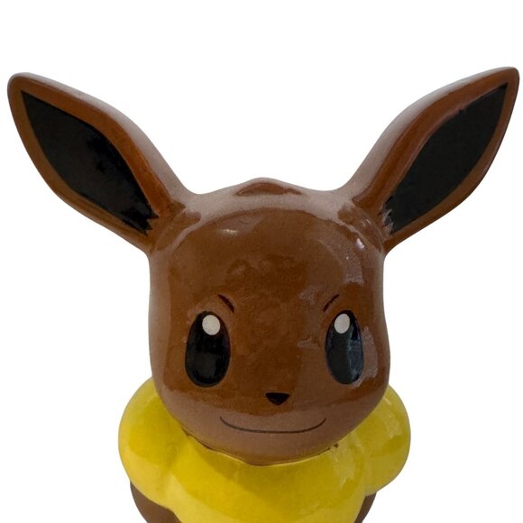 Eevee Ceramic Coin Piggy Bank Pokemon 2016 Nintendo 5.5" Eeveelution RARE - Picture 6 of 11